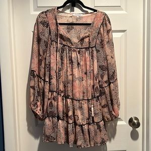 Shift Dress with Tassels